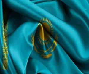 yapboz Kazakistan ve Kazakistan Bayrağı